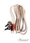 Zaper - komplet kabel za elektrode (siv) z parom širokih konektorjev 