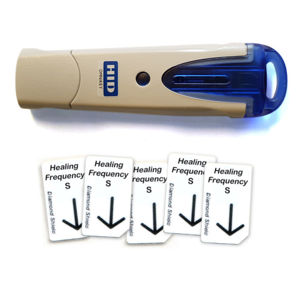 Healing frequency Starter ( veliki ) - Set (5x standard Chipcards + 1x USB - Chipcardreader)